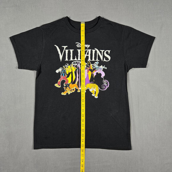 Disney Villains T-Shirt L Black Graphic Tee Evil Queen Ursula Maleficent - Picture 8 of 13